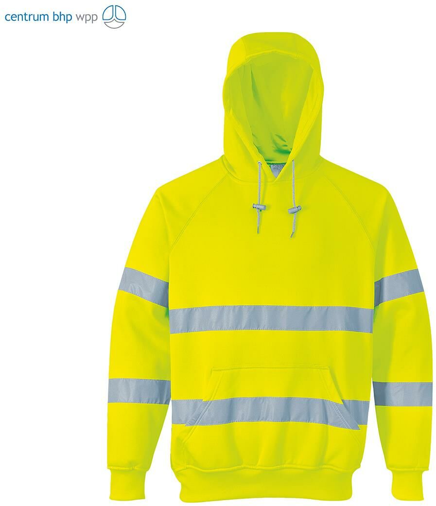 PORTWEST B304 BLUZA OSTRZEGAWCZA Z KAPTUREM; ŻÓŁTY