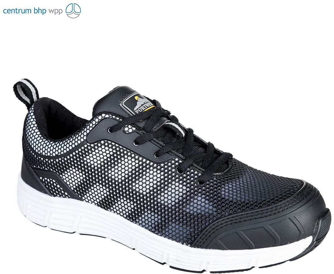 PORTWEST FT15 BUT STEELITE TOVE S1P; CZARNY/BIAŁY