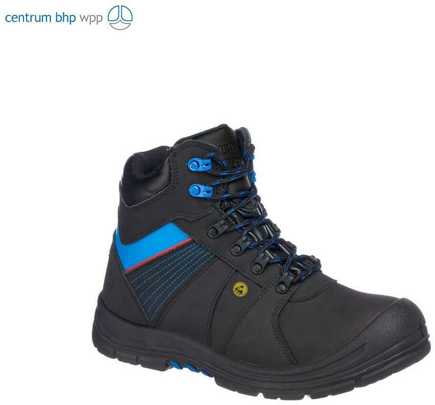 PORTWEST FD37 TRZEWIK BEZPIECZNY PORTWEST COMPOSITELITE PROTECTOR S3 ESD HRO; CZARNY/NIEBIESKI