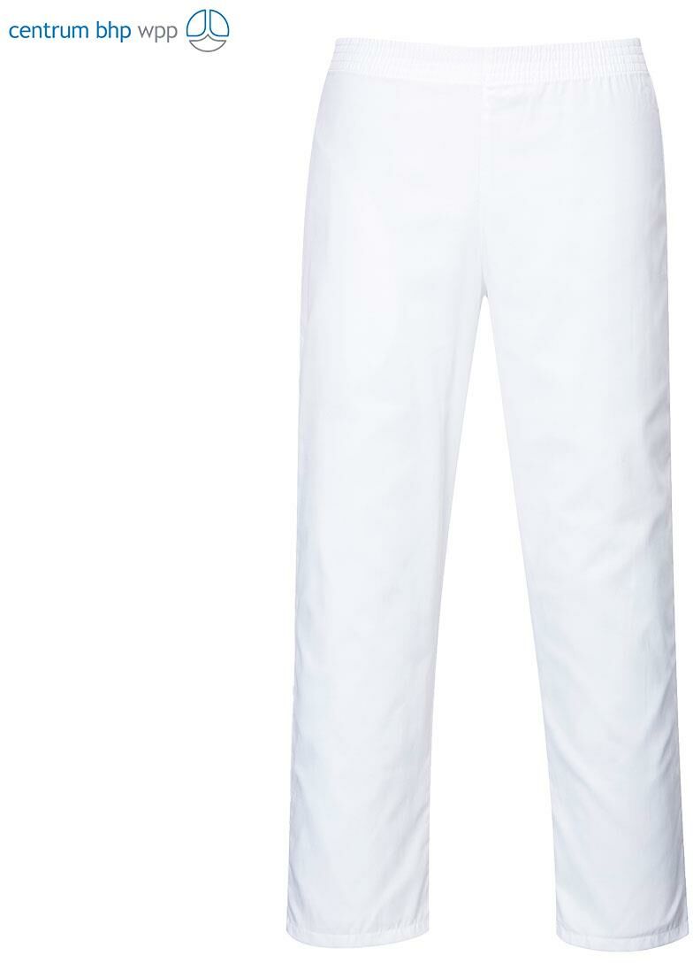 PORTWEST 2208 SPODNIE PIEKARZA; BIAŁY