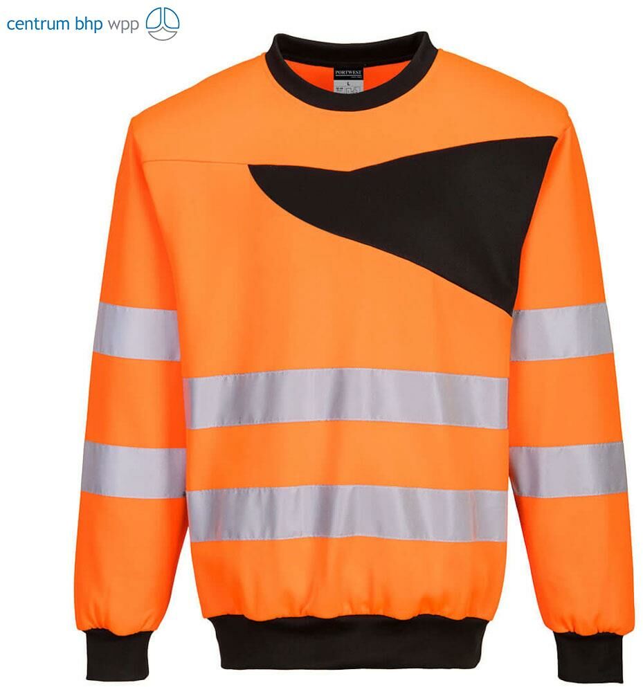 PORTWEST PW277 BLUZA OSTRZEGAWCZA PW2; POMARAŃCZOWY/CZARNY