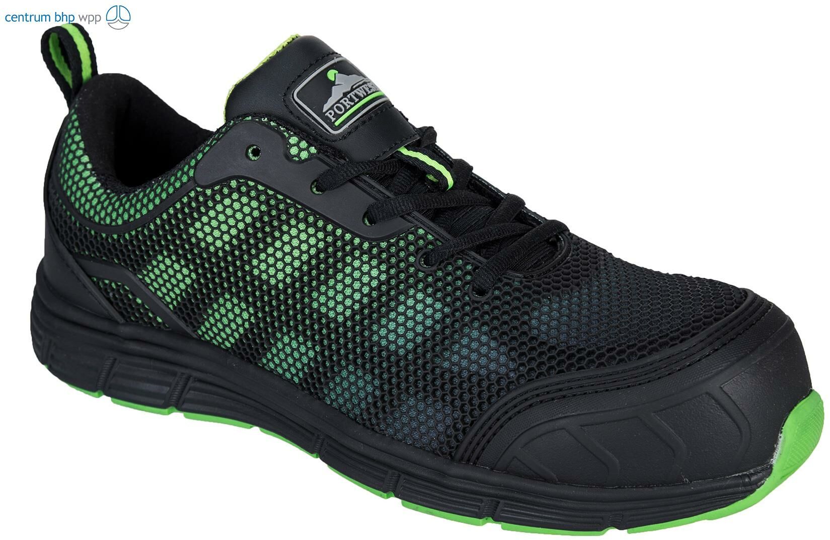 PORTWEST FT35 BUT PORTWEST COMPOSITELITE OGWEN S1P; CZARNY/ZIELONY