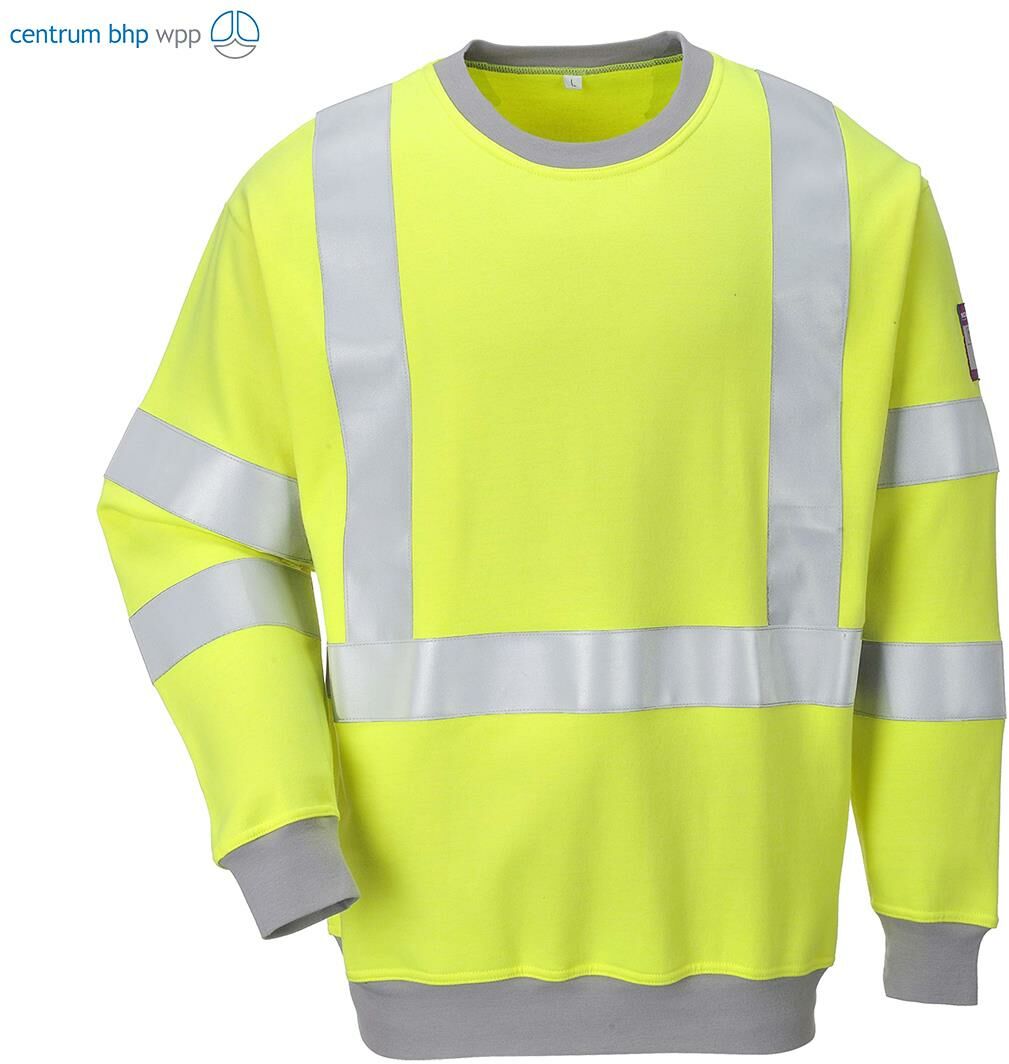 PORTWEST FR72 BLUZA TRUDNOPALNA ANTYSTATYCZNA I OSTRZEGAWCZA; ŻÓŁTY