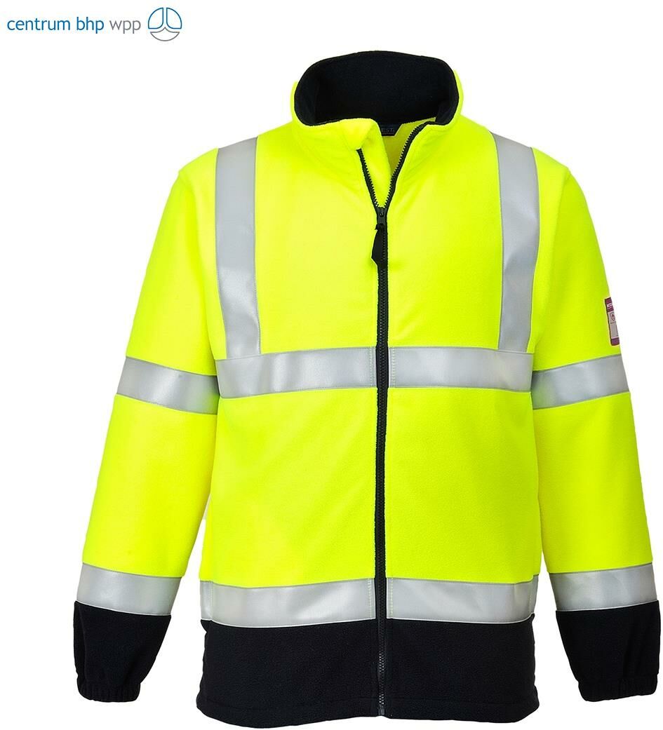 PORTWEST FR31 BLUZA POLAROWA OSTRZEGAWCZA TRUDNOPALNA I ANTYELEKTROSTATYCZNA; ŻÓŁTY
