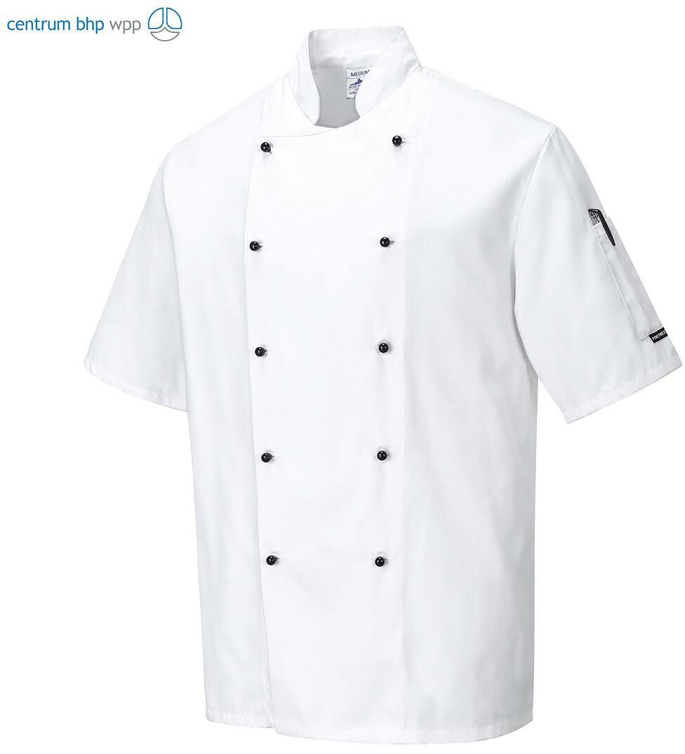 PORTWEST C734 BLUZA SZEFA KUCHNI KENT; BIAŁY