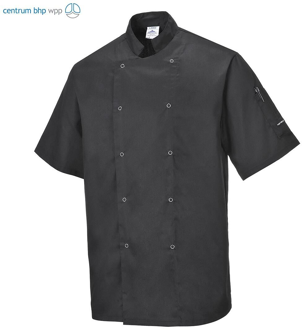 PORTWEST C733 BLUZA SZEFA KUCHNI CUMBRIA; CZARNY