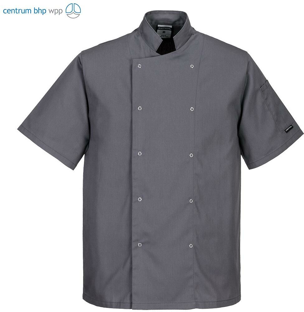 PORTWEST C733 BLUZA SZEFA KUCHNI CUMBRIA; SZARY ŁUPKOWY