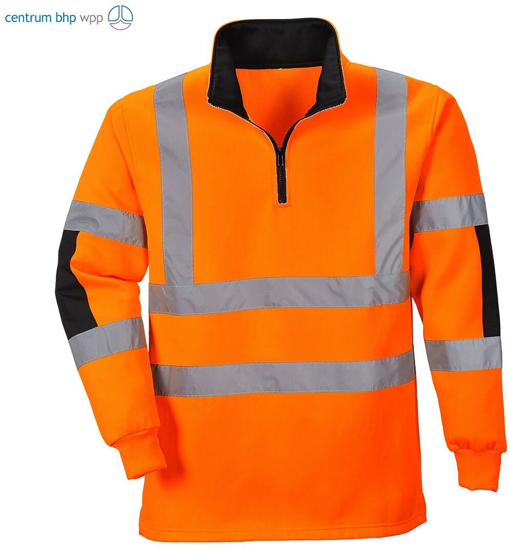 PORTWEST B308 BLUZA OSTRZEGAWCZA XENON RUGBY; POMARAŃCZOWY