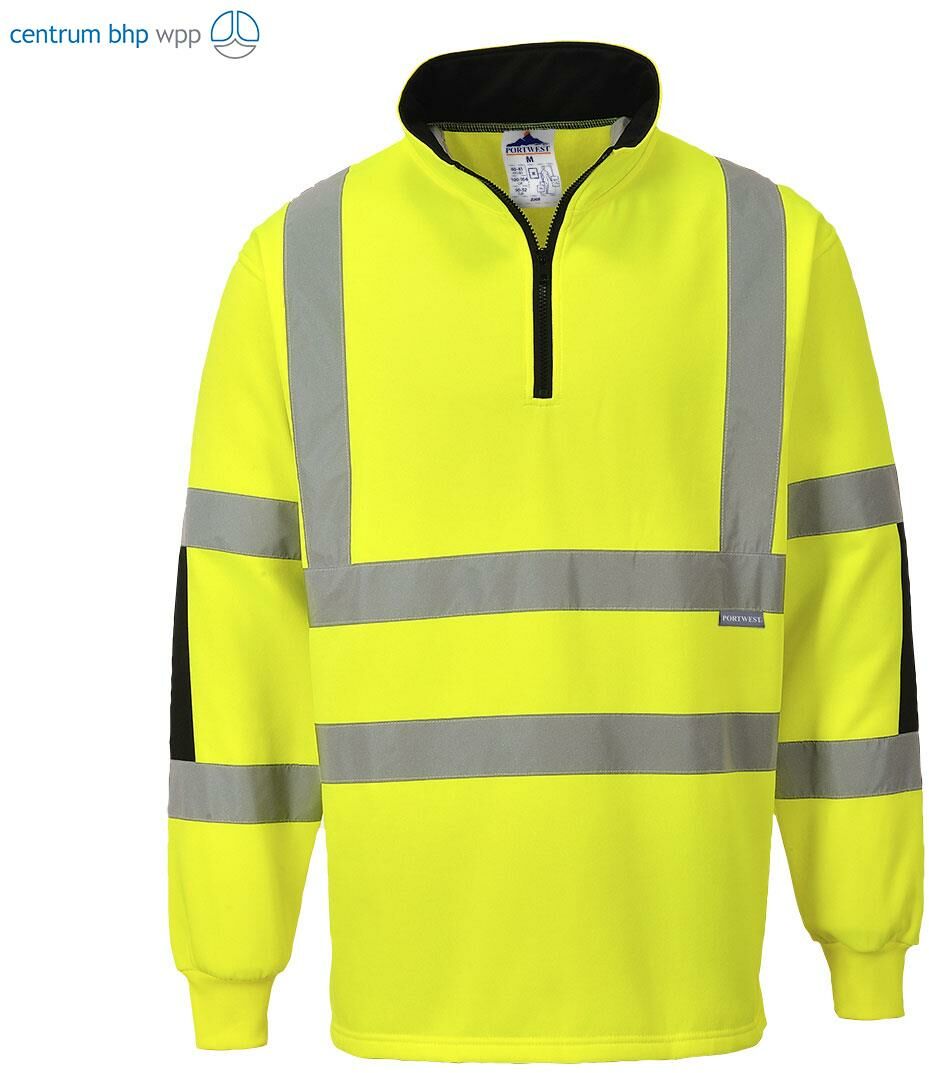PORTWEST B308 BLUZA OSTRZEGAWCZA XENON RUGBY; ŻÓŁTY