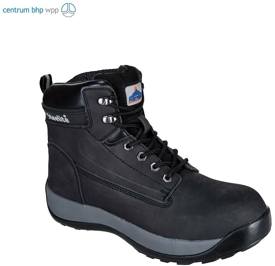 PORTWEST FW32 TRZEWIK NUBUKOWY STEELITE CONSTRUCTO S3 HRO; CZARNY