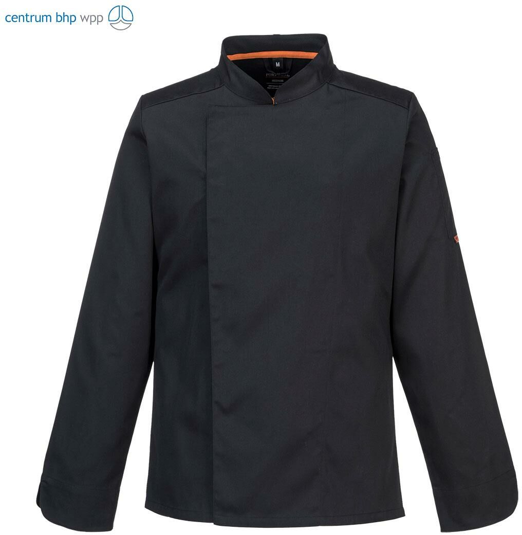 PORTWEST C838 BLUZA KUCHARSKA MESHAIR PRO L/S; CZARNY