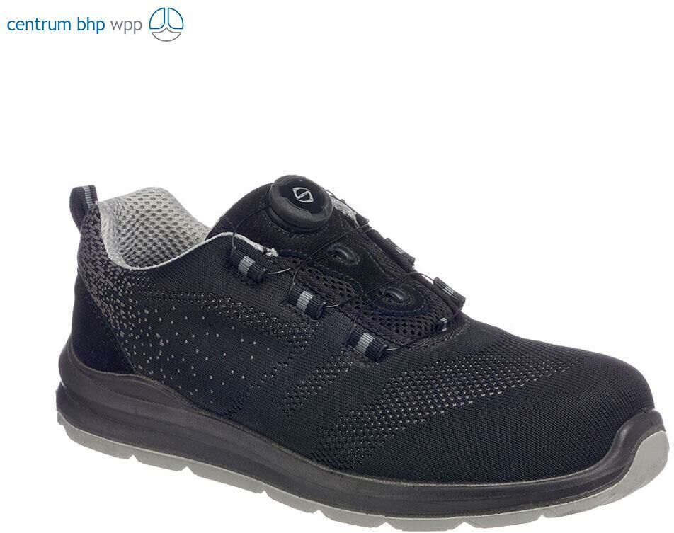 PORTWEST FT08 BUT SPORTOWY PORTWEST COMPOSITELITE S1P; CZARNY/SZARY