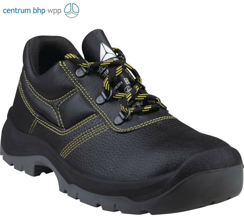 DELTAPLUS JET3 S1P SRC PÓŁBUTY ZE SKÓRZANEGO KRUPONU BARWIONEGO, PODESZWA Z DWUWARSTWOWEGO PU