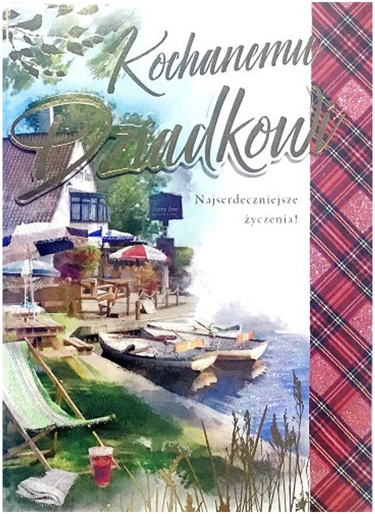 Kartka z kopertą na Dzień Dziadka - 1 szt.