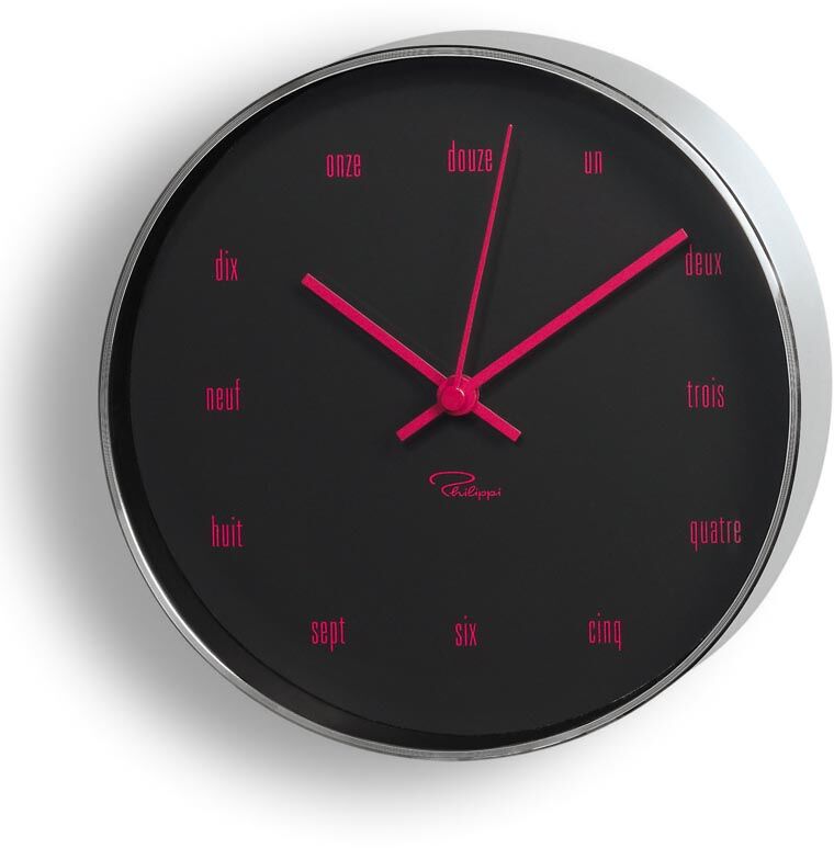 Philippi Zegar ścienny (różowy) Tempus