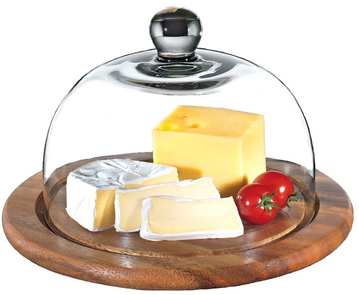 Zassenhaus Deska do krojenia do sera ze szklaną pokrywą, akacja, 25 cm ZS-055863