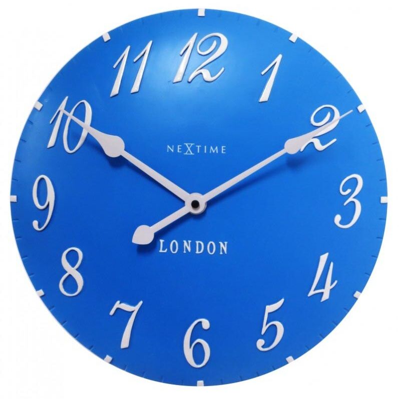 Nextime Zegar ścienny (niebieski) London Arabic