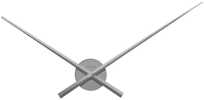 Nextime Zegar ścienny 70 cm (srebrny) Hands