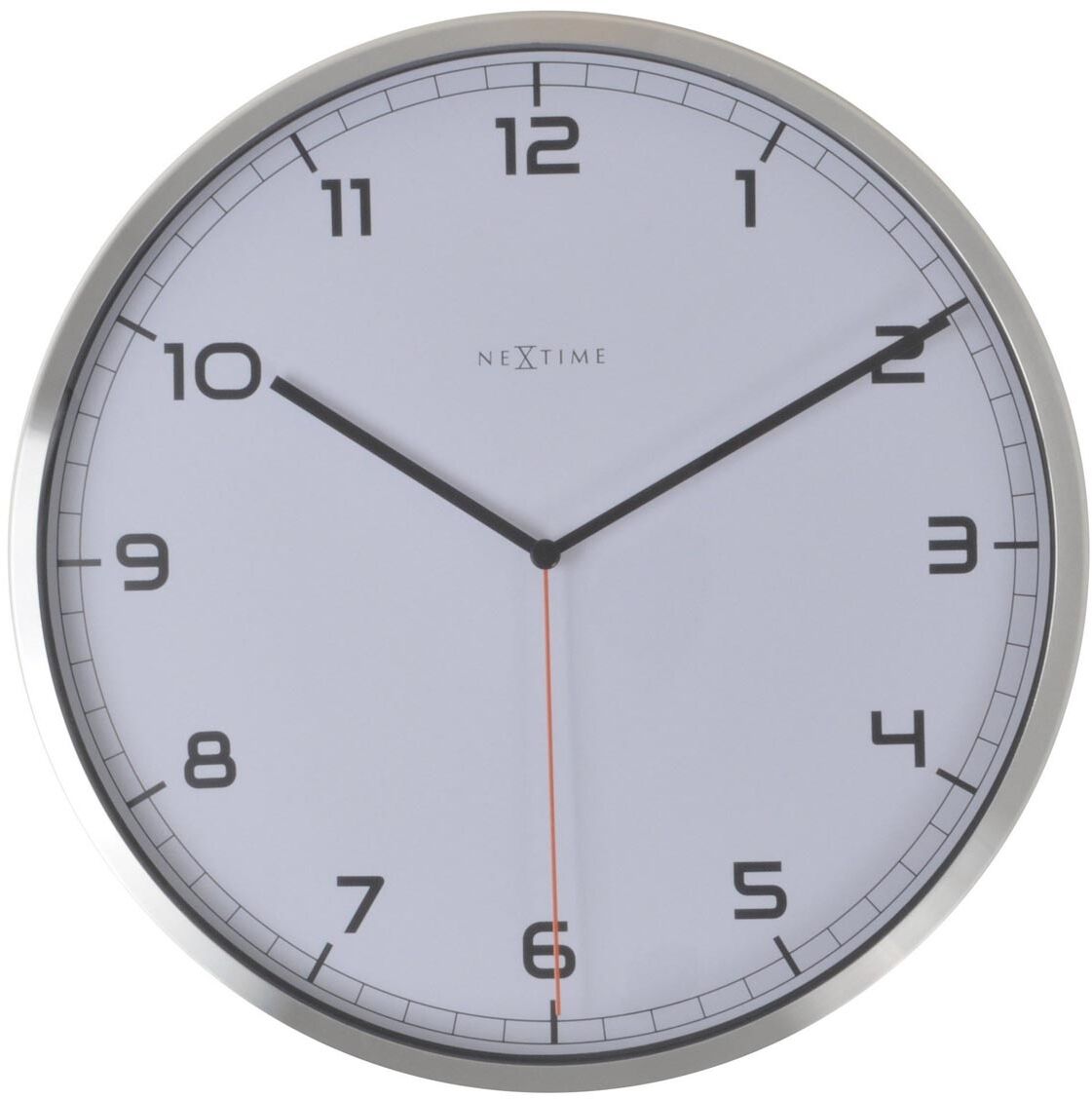 Nextime Zegar ścienny z cyframi (biały) Company