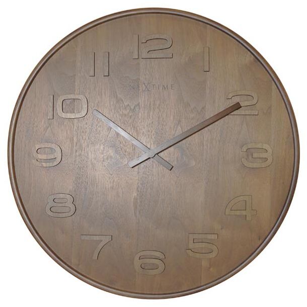 Nextime Zegar (brązowy) Wood Medium
