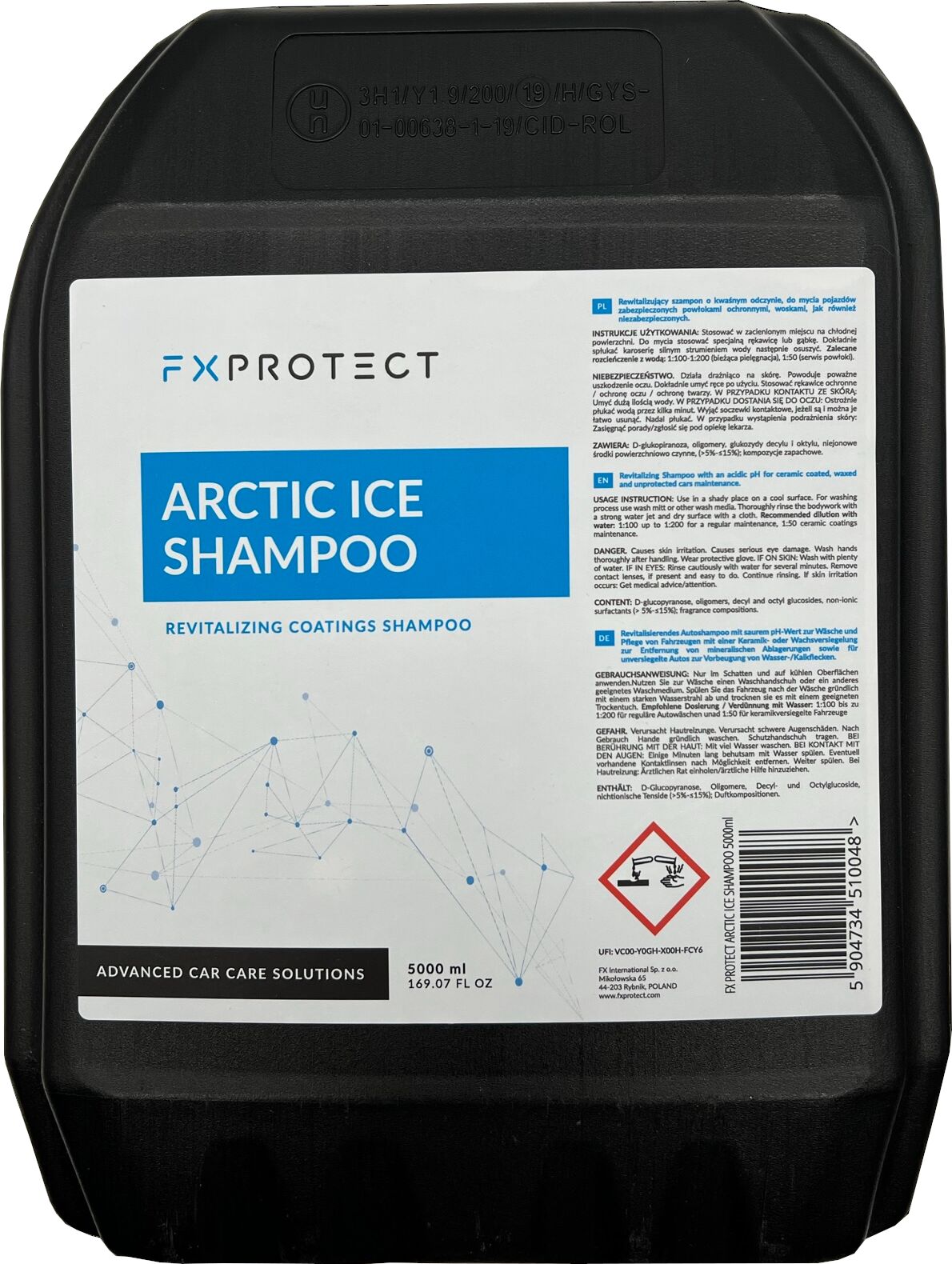 FX Protect Arctic Ice Shampoo  kwaśny szampon samochodowy 5L