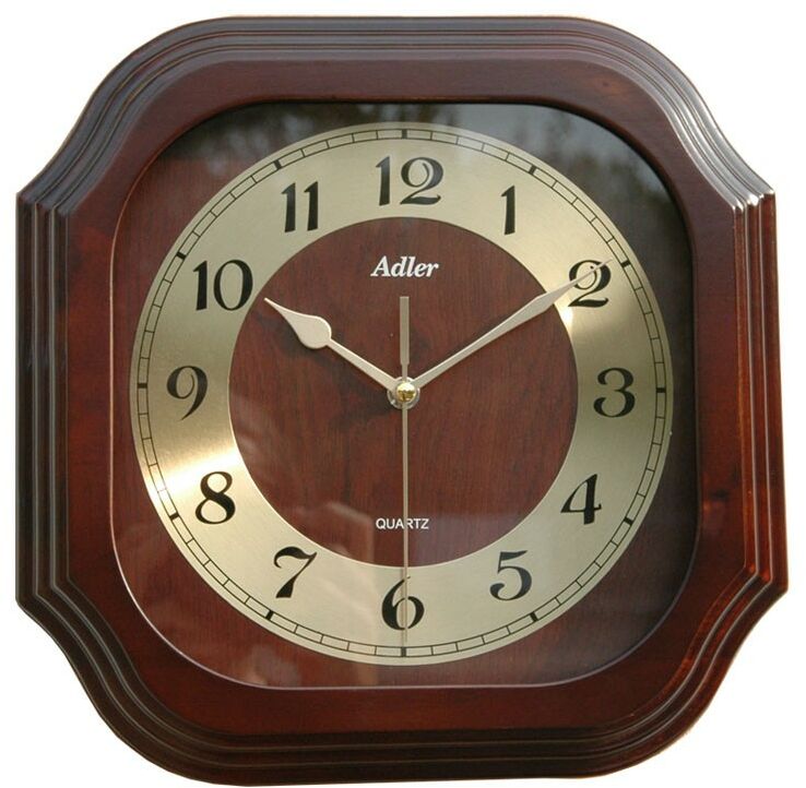 Zegar ścienny drewniany kwarcowy Adler 21149