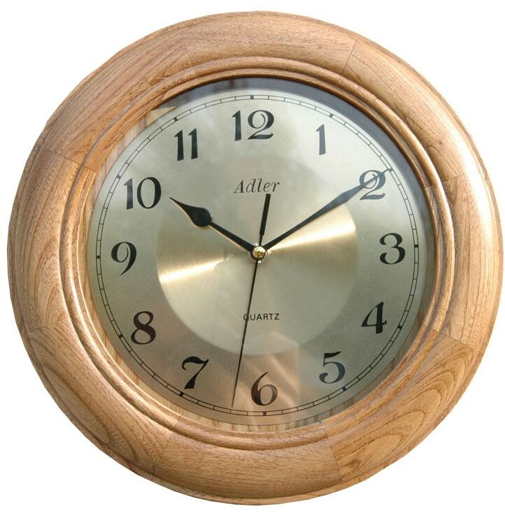Zegar ścienny drewniany kwarcowy Adler 21147