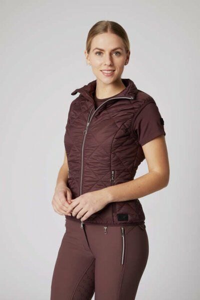 Horze Kamizelka damska MARTINA - Burgundy Red Mahogany