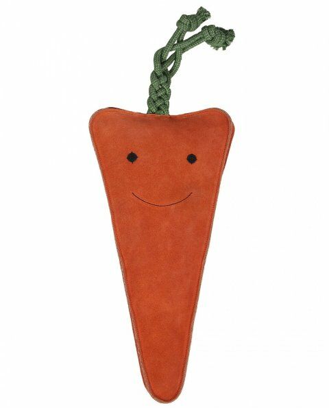 Zabawka dla konia zamszowa XL - QHP - carrot