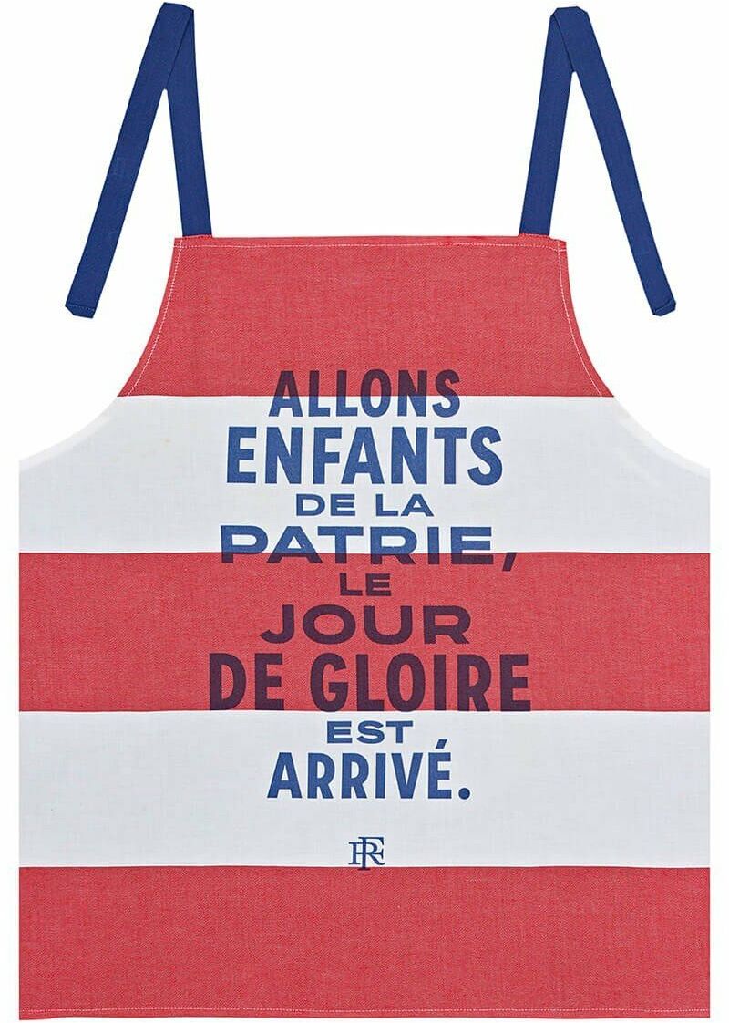 Le Jacquard Fran ais Fartuch kuchenny dziecięcy Elys e Patrie Czerwony