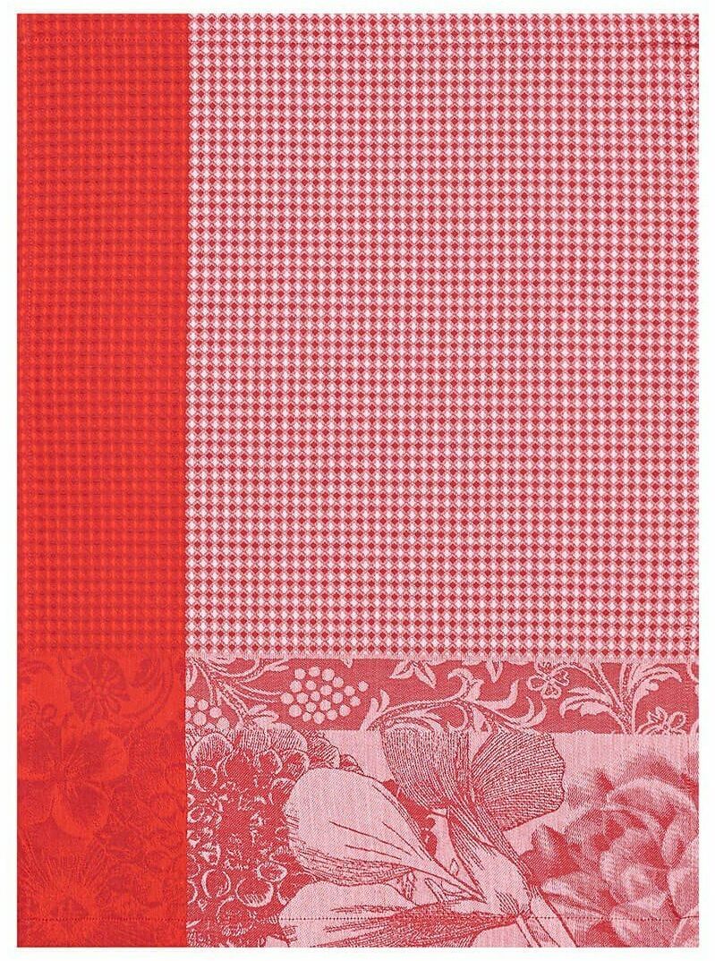 Le Jacquard Fran ais Ręcznik kuchenny Fleurs  Croquer Czerwony
