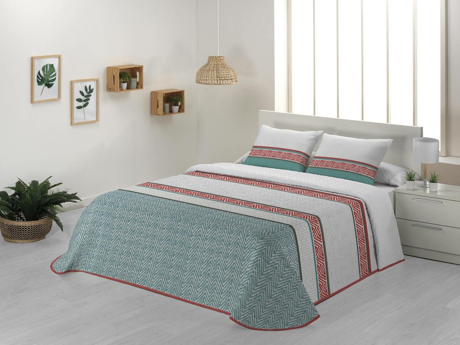 JVR Tejidos Narzuta Cuba Turquesa