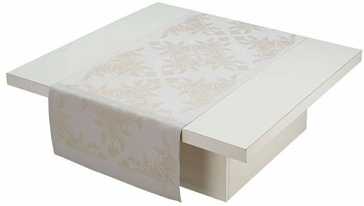 Le Jacquard Fran ais Bieżnik żakardowy Syracuse Beżowy