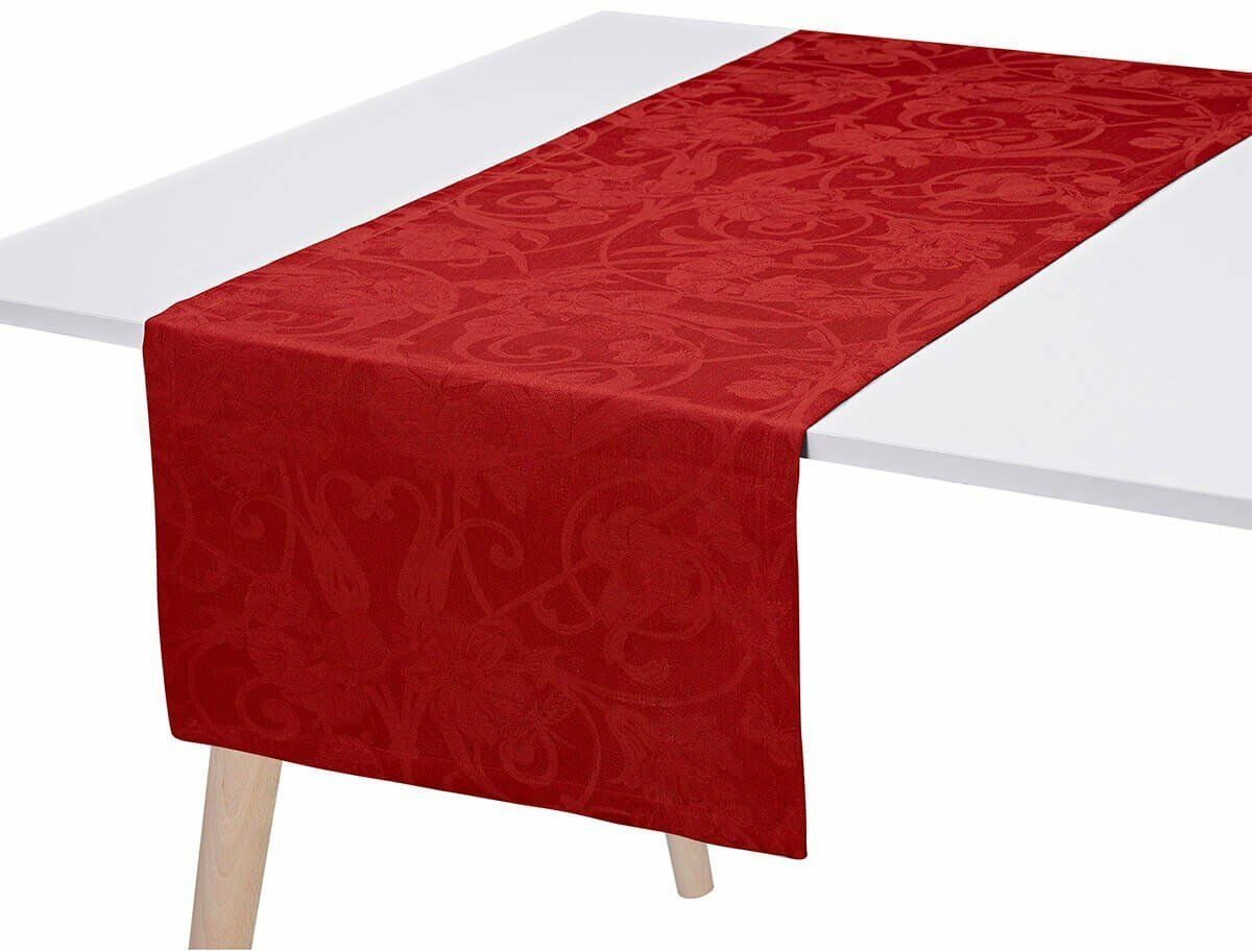 Le Jacquard Fran ais Bieżnik żakardowy Tivoli Czerwony