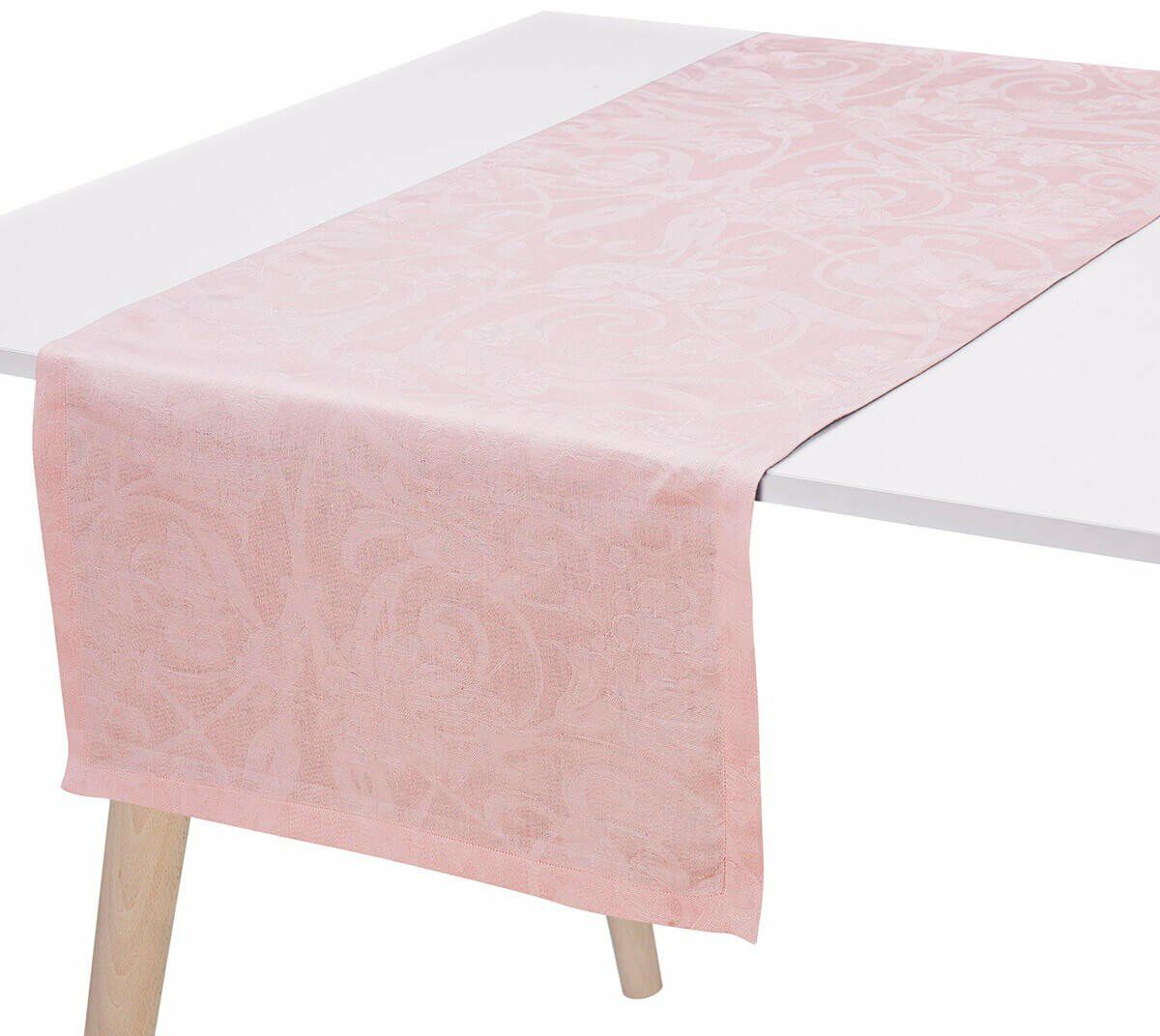 Le Jacquard Fran ais Bieżnik żakardowy Tivoli Różowy