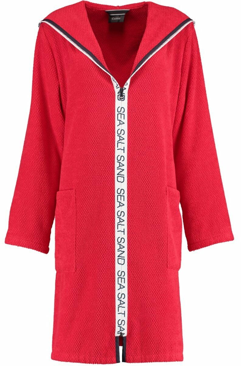 Cawo Szlafrok damski Sea Salt Sand Hooded Red
