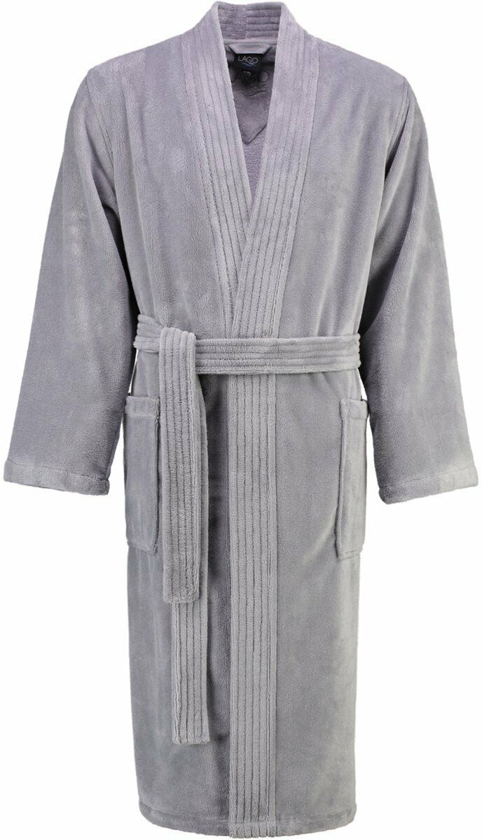 Cawo Szlafrok męski Basic Graphite