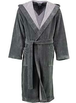 Cawo Szlafrok męski Basic Hooded Anthrazit