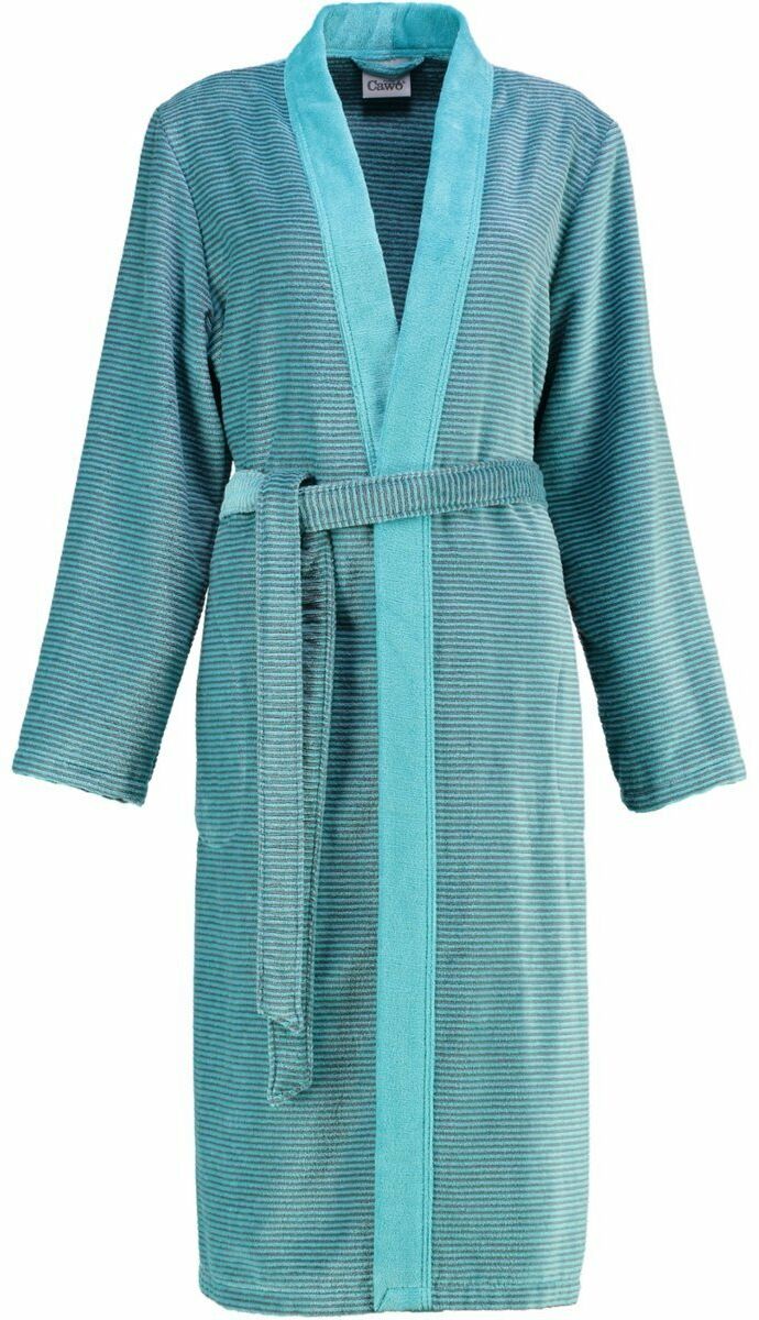 Cawo Szlafrok damski Two Tone Turquoise