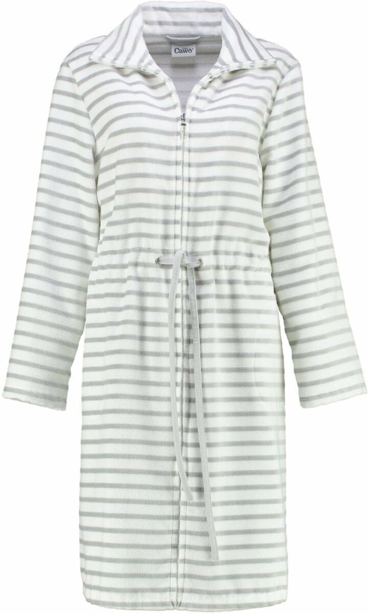 Cawo Szlafrok damski Breton Zip Silver