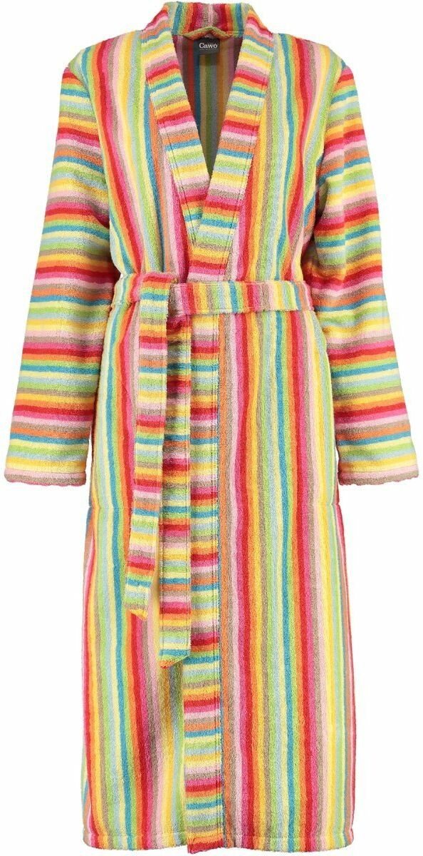 Cawo Szlafrok damski Lifestyle Stripes Multicolor