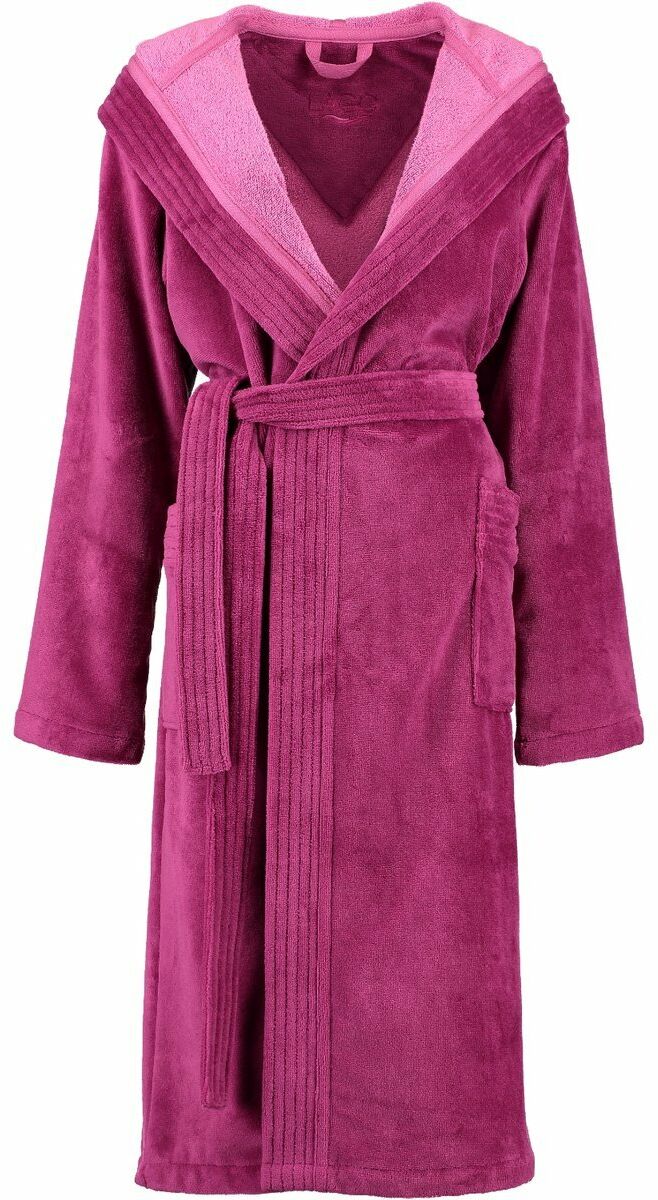 Cawo Szlafrok damski Basic Hooded Berry