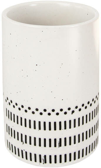 Kleine Wolke Kubek na szczoteczki do zębów Alva Black White