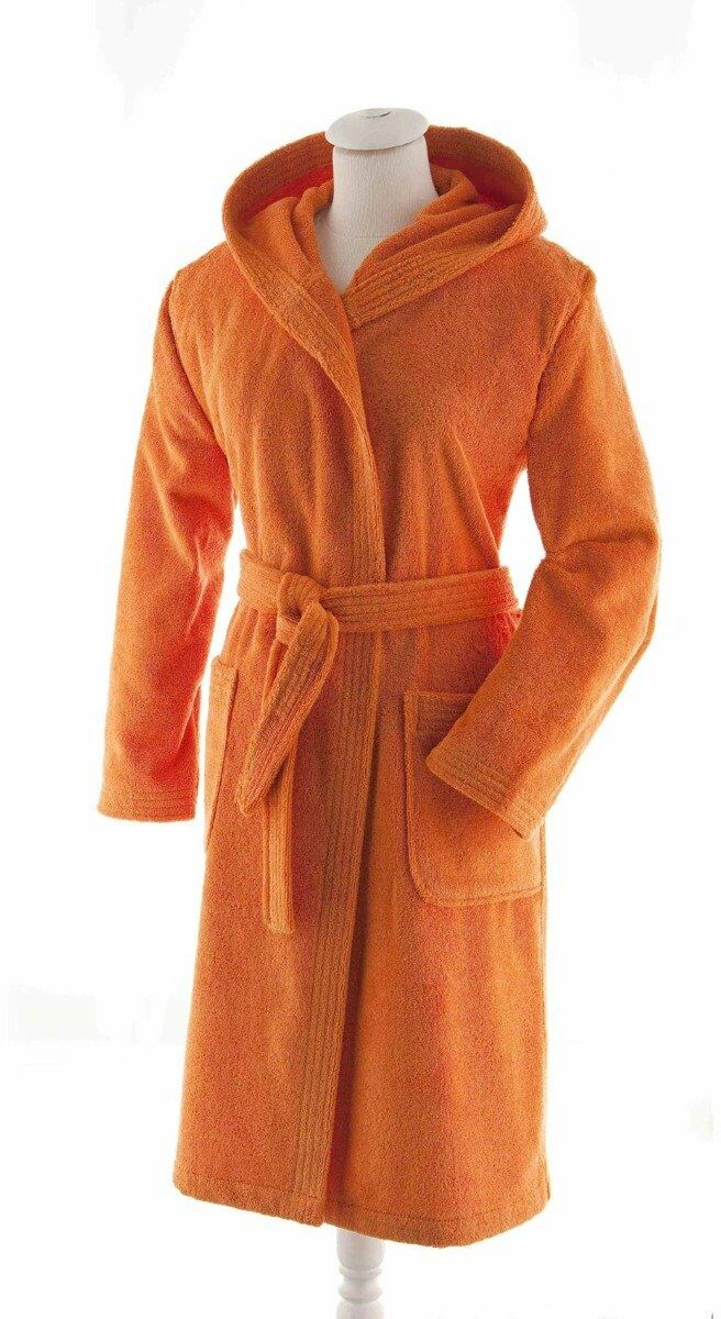 Essix Szlafrok bawełniany Aqua Hooded Mandarine