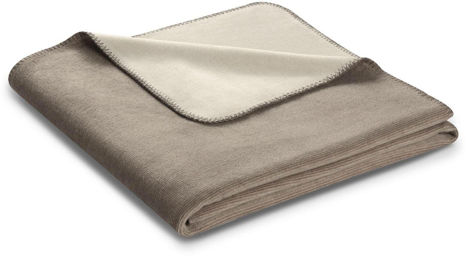 Biederlack Koc Melange Doubleface Sand-Natur
