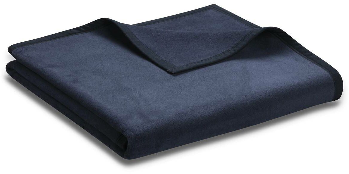 Biederlack Koc Unicolour Dunkelblau