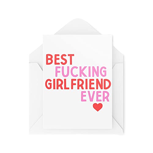 Śmieszne karty miłosne | Best Girlfriend Ever | świętowanie banter dziewczyna przyjaciel pary walentynki rocznica kartka urodzinowa Love You | CBH937