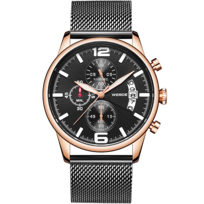Zegarek męski WEIDE WD011 czarny rg Chronograf