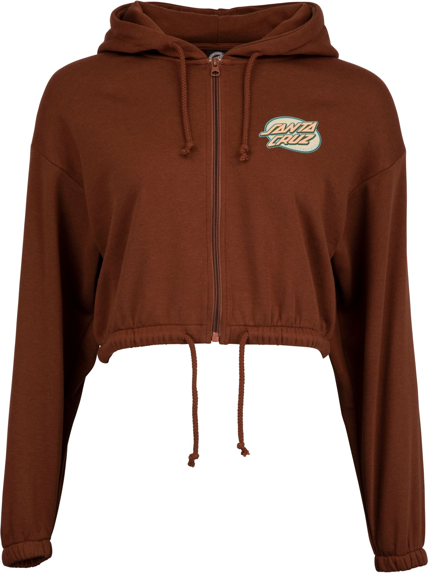 bluza damska SANTA CRUZ LINED OVAL DOT ZIP HOOD Sepia
