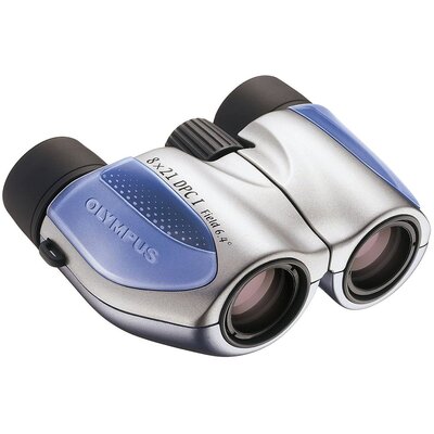 Olympus 8 X 21 DPC I nierdzewna-niebieska z torba 17149